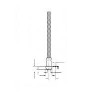 Термопара плоская с крепежным уголком (прижимом), со штифтом для винта