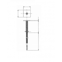 Термопара с осевым латунным прижимом