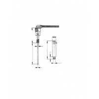 Термопара цилиндрическая с прямоугольным отводом